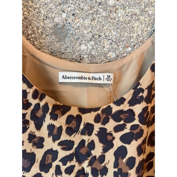 Abercrombie & Fitch Leopard Print Sleeveless Tank Top Medium - Picture 2 of 5